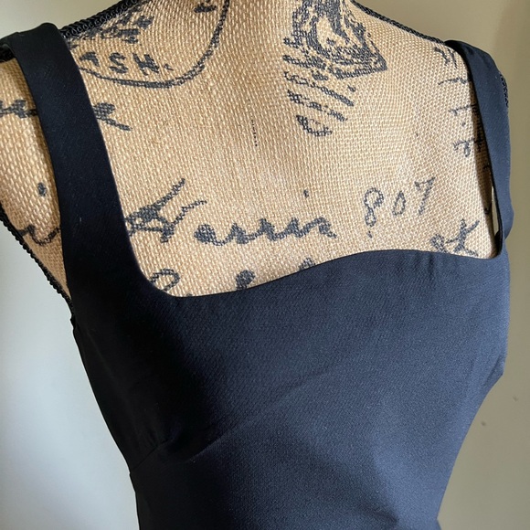 🖤SOLD🖤 Valentino Garavani Crepe Couture Fit & Flare Dress NERO, Size 6 US - Picture 10 of 16